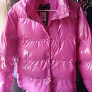 New pink puffy coat